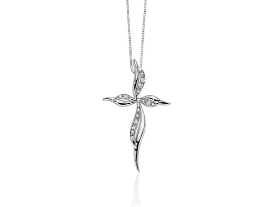 Collana Miluna Donna Le Croci Gemme Preziose in Oro bianco Diamante 2.4 Ct CLD4426 - CLD4426